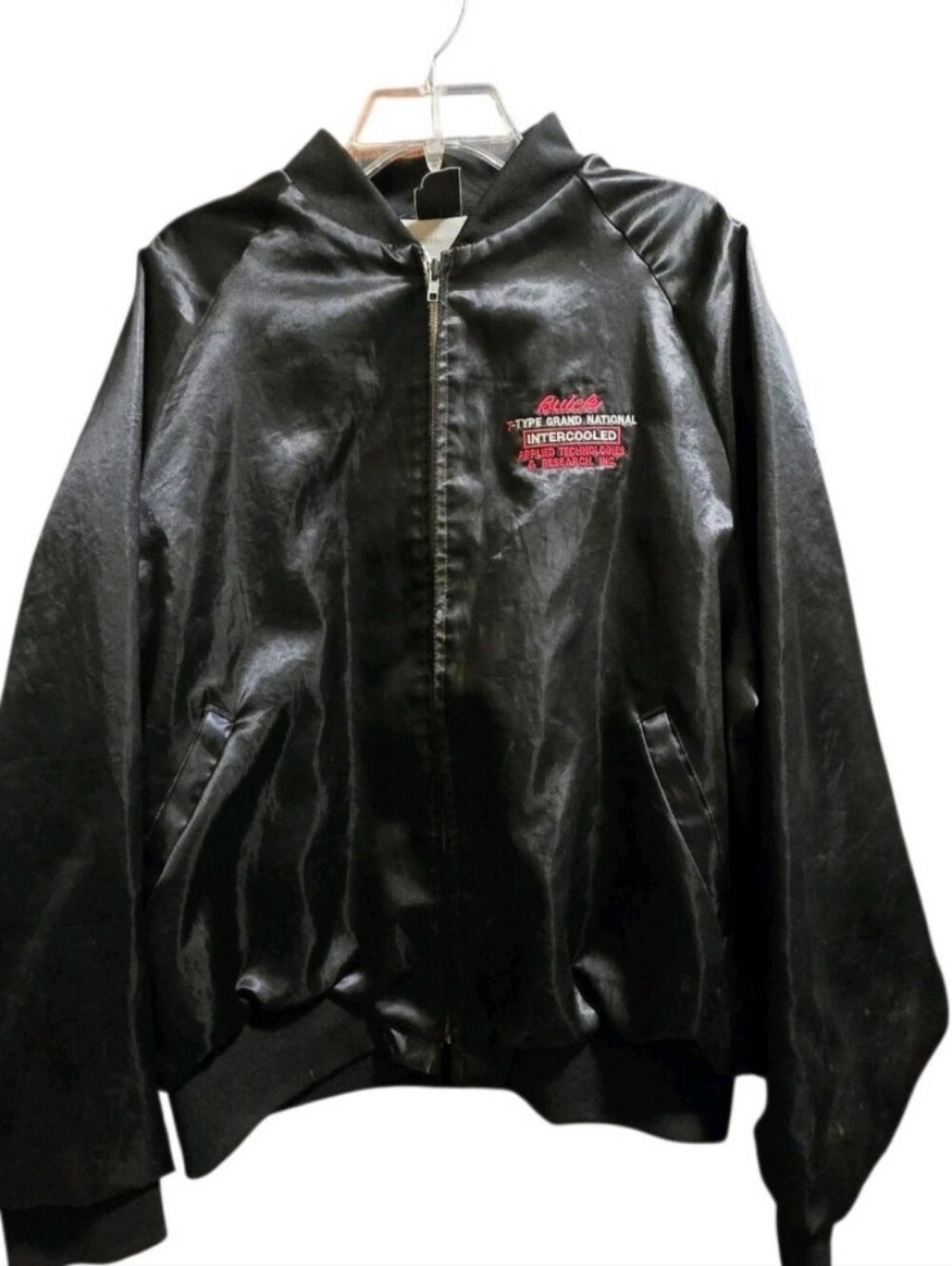 Vintage 80s Dunbrooke Pla-Jac Buick Grand National Satin Bomber Jacket 🏎️✨RARE